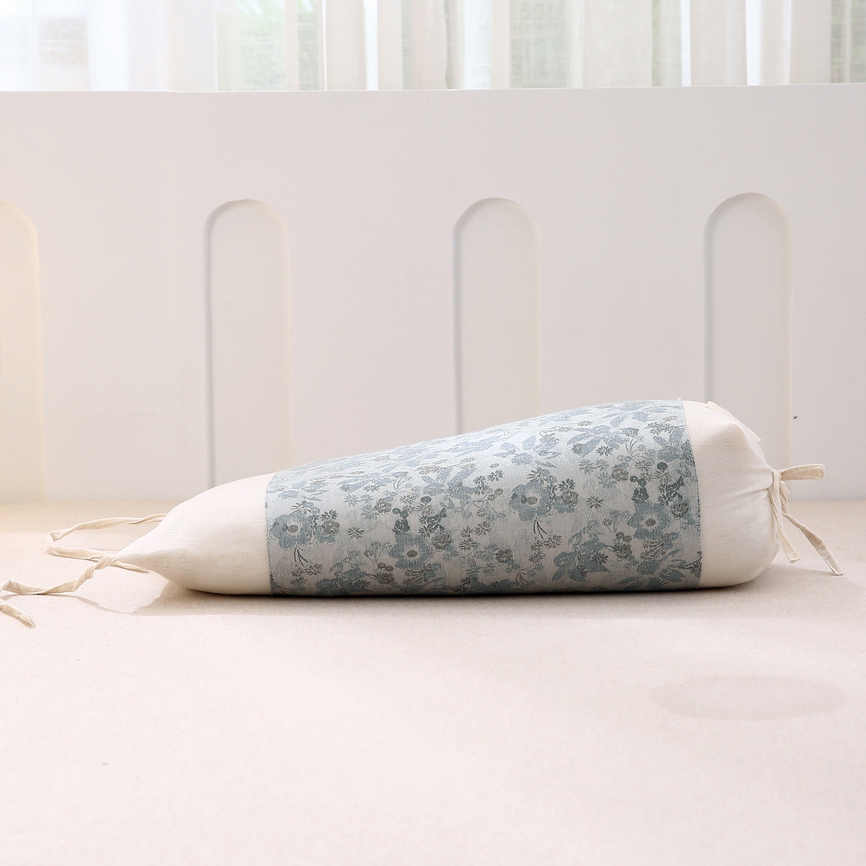 91家纺网 家纺一手货源 找家纺 （总）梦叶草 2025新款国风棉麻荞麦枕芯可调节高度荞麦枕护颈椎反弓苦荞麦枕头