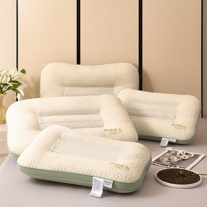 91家纺网 家纺一手货源 找家纺 （总）仁宇枕业 2025新款新品 芯决决透气针织棉决明子枕头枕芯