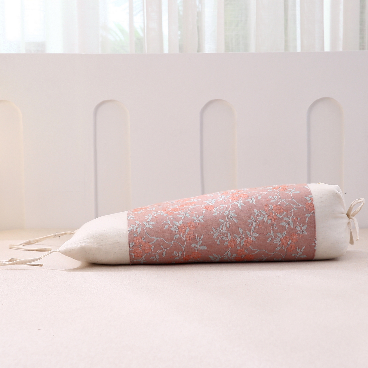 91家纺网 家纺一手货源 找家纺 梦叶草 2025新款国风棉麻荞麦枕芯可调节高度荞麦枕护颈椎反弓苦荞麦枕头 国风棉麻荞麦枕-喜庆红