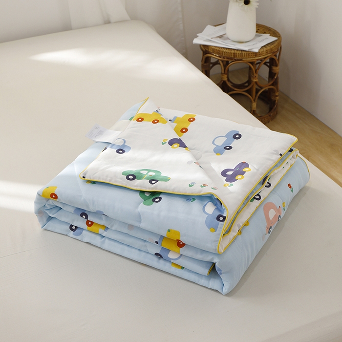 91家纺网 家纺一手货源 找家纺 （总）贝尔 PELLHOME夏凉被A类纯棉双层纱新疆棉花被可水洗有质检报告春节不打烊（可抖音代发）