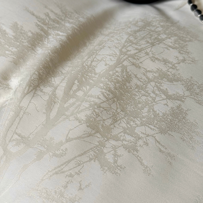 91家纺网 家纺一手货源 找家纺 鹿班家居 2025新款100S长绒棉纯棉精美提花系列四件套-光影斑驳（标准会员-20元） 光影斑驳-白色