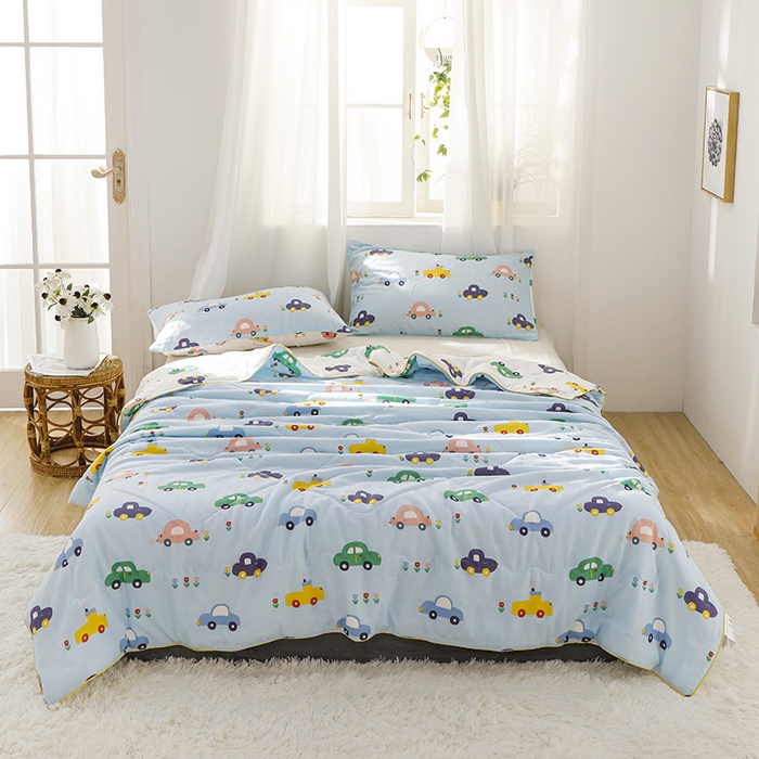 贝尔 PELLHOME夏凉被A类纯棉双层纱新疆棉花被可水洗有质检报告春节不打烊（可抖音代发） 汽车总动员