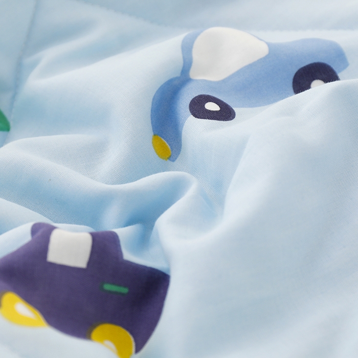 91家纺网 家纺一手货源 找家纺 贝尔 PELLHOME夏凉被A类纯棉双层纱新疆棉花被可水洗有质检报告春节不打烊（可抖音代发） 汽车总动员