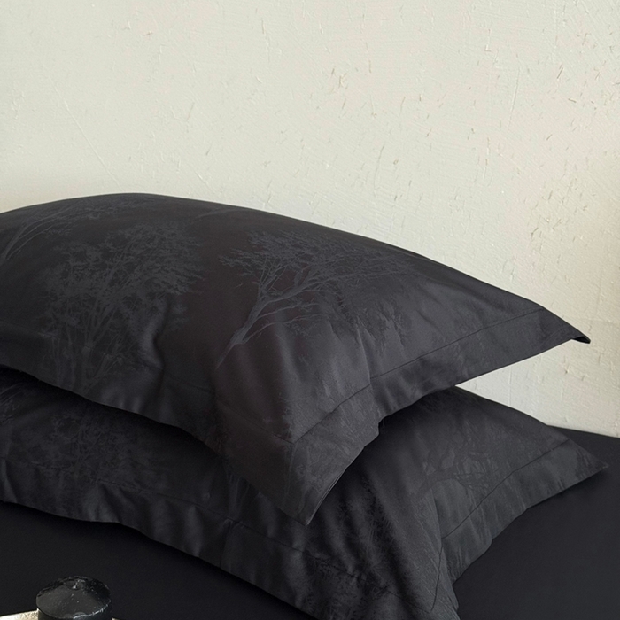 91家纺网 家纺一手货源 找家纺 鹿班家居 2025新款100S长绒棉纯棉精美提花系列四件套-光影斑驳（标准会员-20元） 光影斑驳-藏青