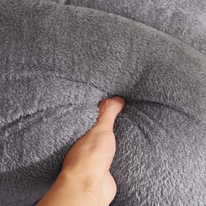 91家纺网 家纺一手货源 找家纺 梦恬佳 2025新款180克牛奶绒羊羔绒加厚冬被 被子被芯 牛奶绒-灰拼灰