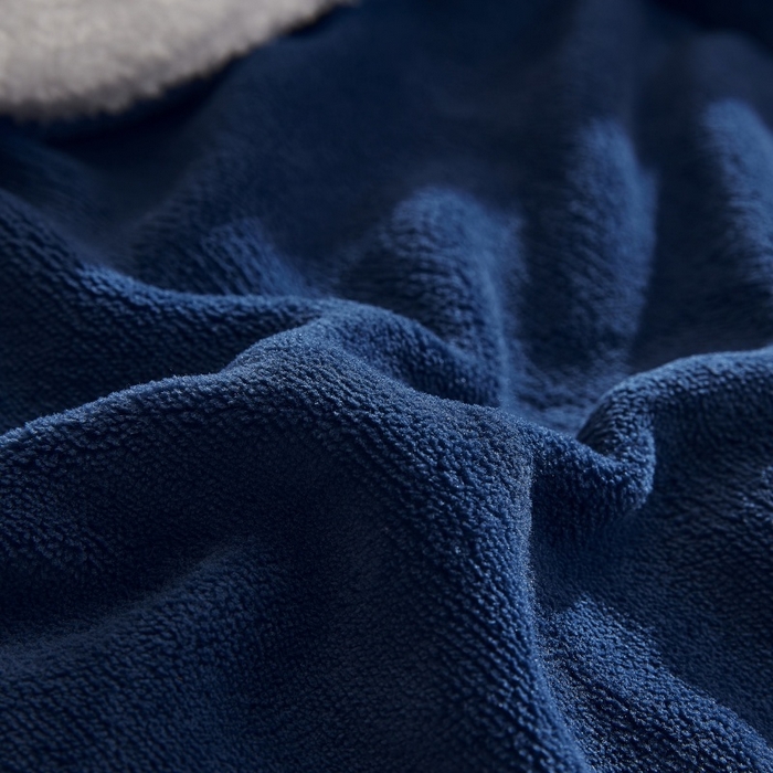 91家纺网 家纺一手货源 找家纺 梦恬佳 2025新款180克牛奶绒羊羔绒加厚冬被 被子被芯 牛奶绒-蓝拼白