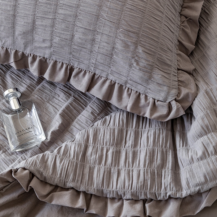 91家纺网 家纺一手货源 找家纺 贝尔 PELLHOME 全棉皱皱纱夏被夏凉被（可抖音代发） 皱皱纱夏被-灰