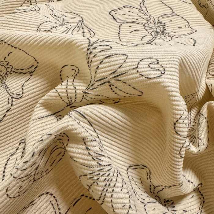 91家纺网 家纺一手货源 找家纺 宅家居 2025新款轻法式小香风灯芯绒提花立体韩版花边牛奶绒四件套-实拍风 百合