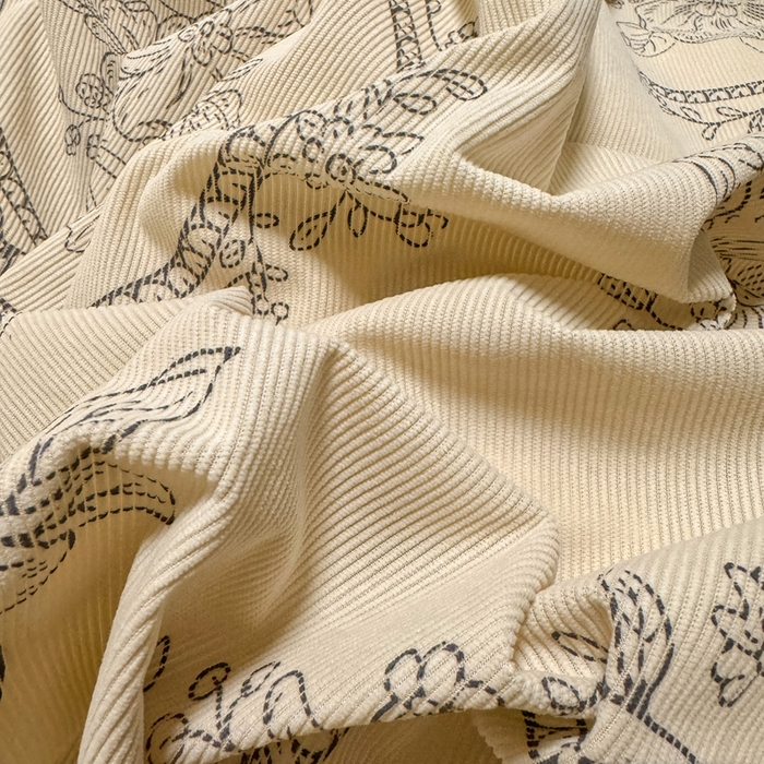 91家纺网 家纺一手货源 找家纺 宅家居 2025新款轻法式小香风灯芯绒提花立体韩版花边牛奶绒四件套-实拍风 镜花