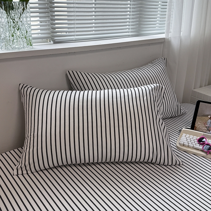 91家纺网 家纺一手货源 找家纺 （总）觅妮家纺 2025新款A类水洗棉韩系ins床笠三件套