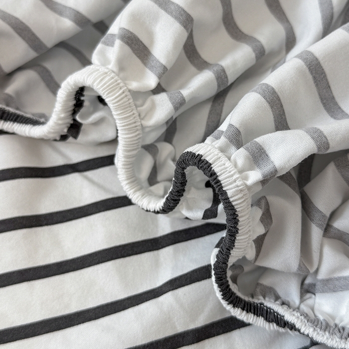 91家纺网 家纺一手货源 找家纺 （总）觅妮家纺 2025新款A类水洗棉韩系ins床笠三件套