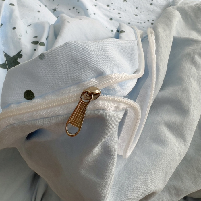 91家纺网 家纺一手货源 找家纺 易辰美 2025新款水洗棉毛巾绣卡通四件套 篮球小象