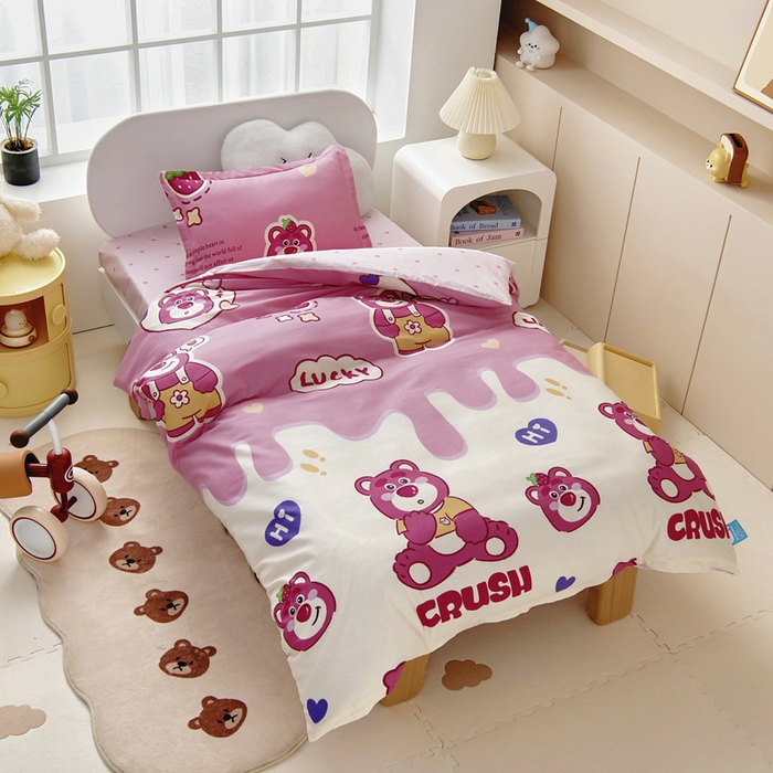 91家纺网 家纺一手货源 找家纺 （总）梵赫家纺 2025新款全棉小版三件套