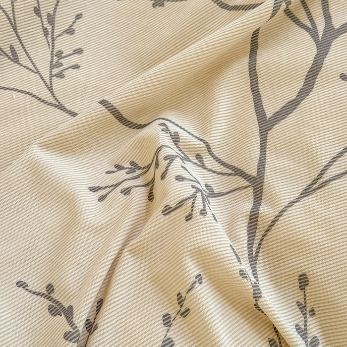 91家纺网 家纺一手货源 找家纺 宅家居 2025新款轻法式小香风灯芯绒提花立体韩版花边牛奶绒四件套-影棚风 花枝