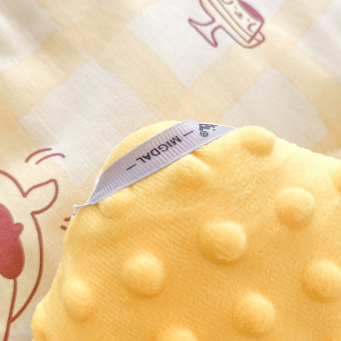 91家纺网 家纺一手货源 找家纺 暮思家居 2025新款正版授权三丽鸥A版纯棉B版安抚豆豆绒春秋被冬被豆豆被被子被芯系列 豆豆被-焦糖布丁狗