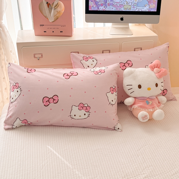 91家纺网 家纺一手货源 找家纺 暮思家居 2025新款正版授权三丽鸥A版纯棉B版安抚豆豆绒春秋被冬被豆豆被被子被芯系列 豆豆被-可爱凯蒂