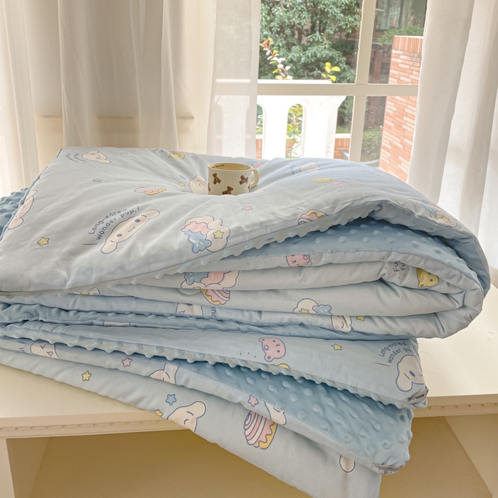 暮思家居 2025新款正版授权三丽鸥A版纯棉B版安抚豆豆绒春秋被冬被豆豆被被子被芯系列 豆豆被-云朵大耳狗