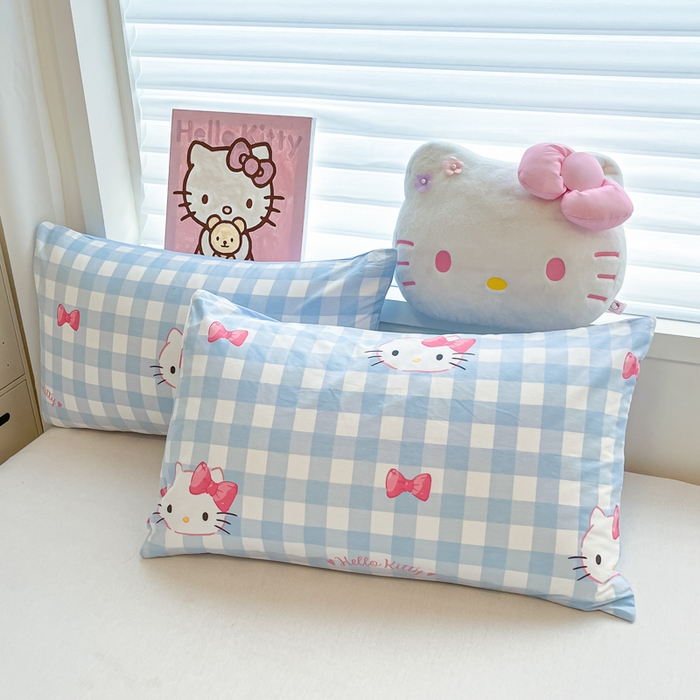 91家纺网 家纺一手货源 找家纺 暮思家居 2025新款正版授权三丽鸥A版纯棉B版安抚豆豆绒春秋被冬被豆豆被被子被芯系列 豆豆被-乖巧KT