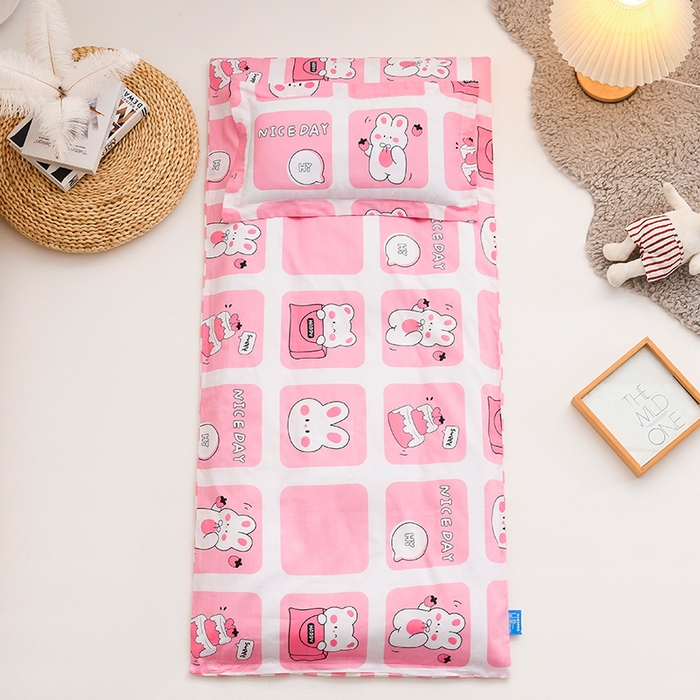 91家纺网 家纺一手货源 找家纺 梵赫家纺 2025新款全棉小版三件套 格格兔