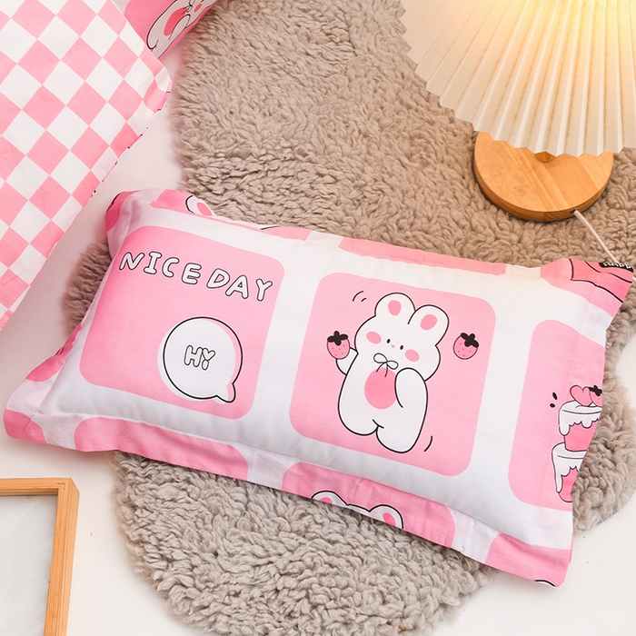 91家纺网 家纺一手货源 找家纺 梵赫家纺 2025新款全棉小版三件套 格格兔