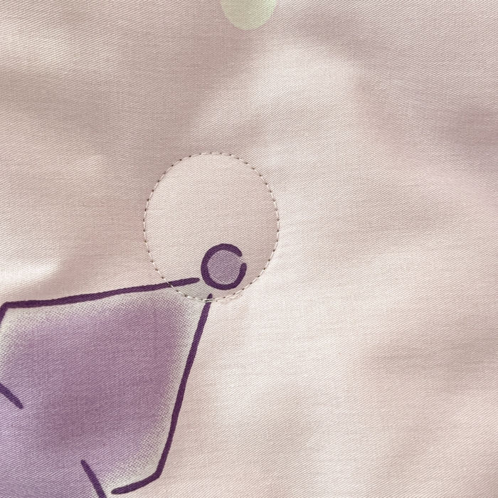 91家纺网 家纺一手货源 找家纺 暮思家居 2025新款正版授权三丽鸥A版纯棉B版安抚豆豆绒春秋被冬被豆豆被被子被芯系列 豆豆被-气球库洛米