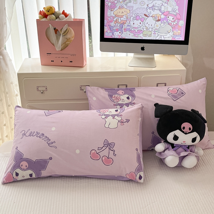 91家纺网 家纺一手货源 找家纺 暮思家居 2025新款正版授权三丽鸥A版纯棉B版安抚豆豆绒春秋被冬被豆豆被被子被芯系列 豆豆被-气球库洛米