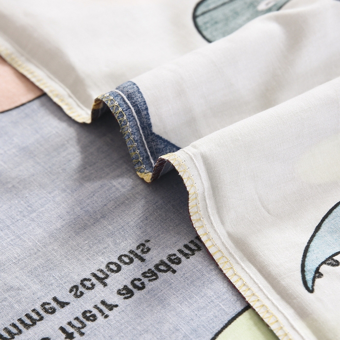 91家纺网 家纺一手货源 找家纺 梵赫家纺 2025新款全棉小版三件套 欢乐园-白