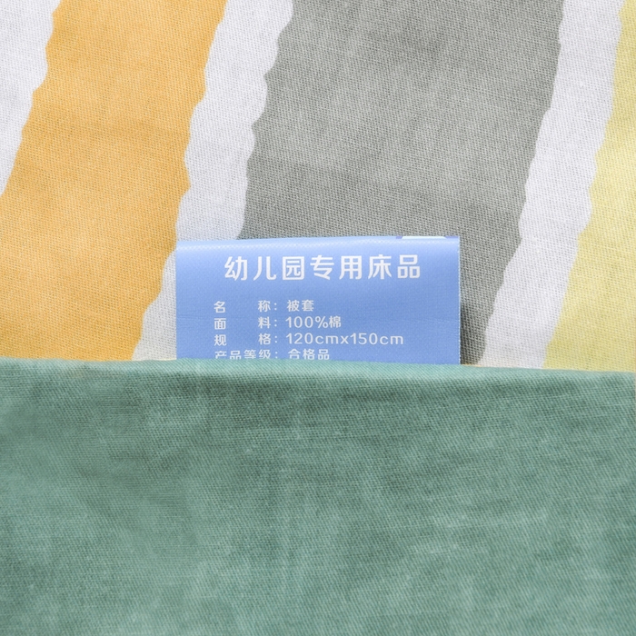 91家纺网 家纺一手货源 找家纺 梵赫家纺 2025新款全棉小版三件套 恐龙家族（绿）