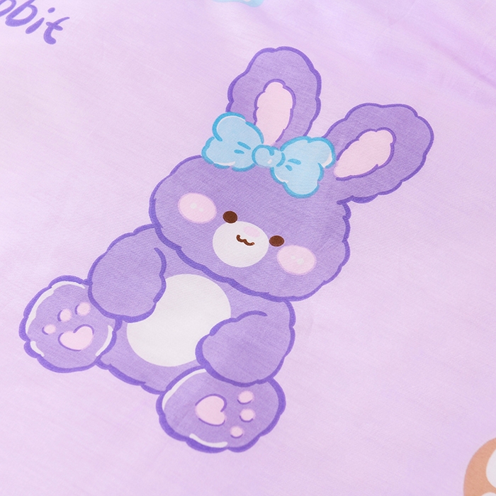 91家纺网 家纺一手货源 找家纺 梵赫家纺 2025新款全棉小版三件套 梦幻兔