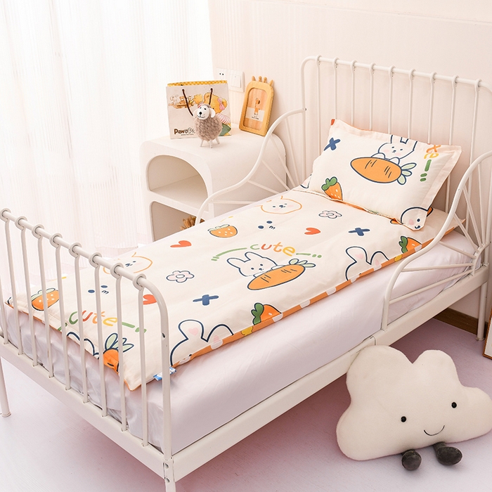 91家纺网 家纺一手货源 找家纺 梵赫家纺 2025新款全棉小版三件套 甜味兔兔