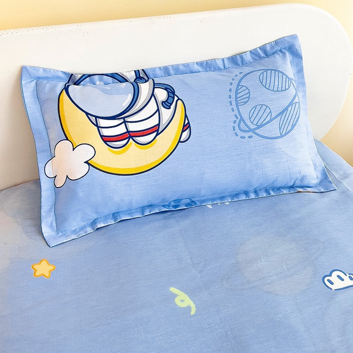 91家纺网 家纺一手货源 找家纺 梵赫家纺 2025新款全棉小版三件套 宇航小将