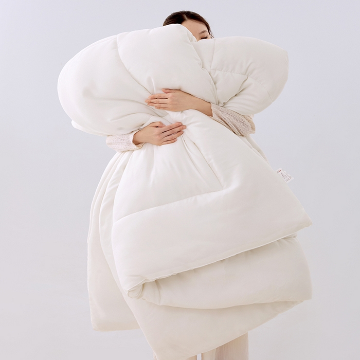 91家纺网 家纺一手货源 找家纺 （总）VIP被业 2025新款磨毛纯色冬被四季被子大豆棉被子被芯