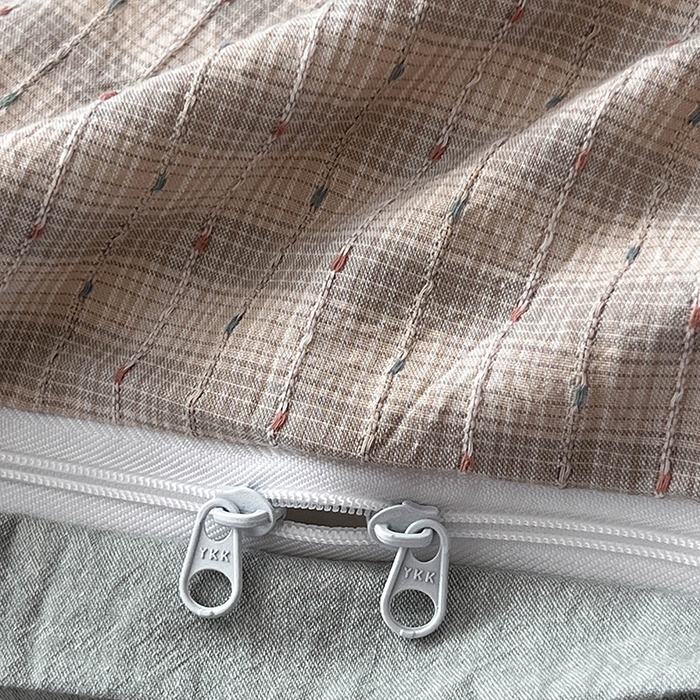 91家纺网 家纺一手货源 找家纺 贝尔 2025新款全棉色织提花贴布绣四件套 鲜芋奶绿