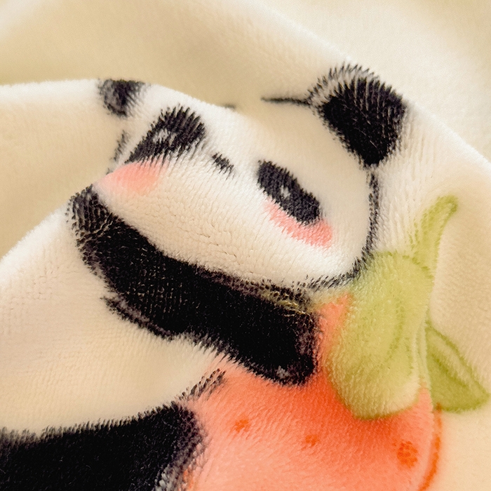 91家纺网 家纺一手货源 找家纺 摩妮卡 摩妮卡 2025新款加厚款小清新牛奶绒印花四件套床单款床笠单被套 草莓熊猫