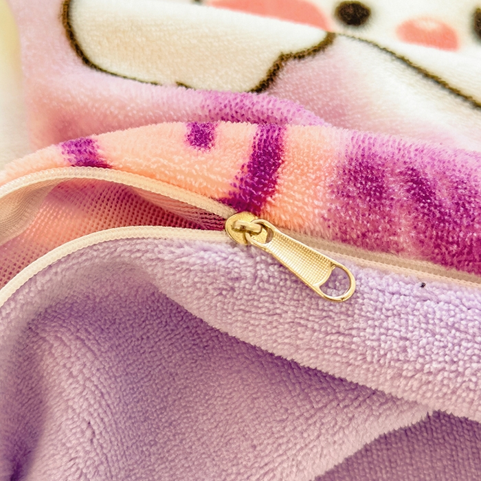 91家纺网 家纺一手货源 找家纺 摩妮卡 摩妮卡 2025新款加厚款小清新牛奶绒印花四件套床单款床笠单被套 花恬兔