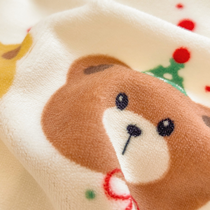 91家纺网 家纺一手货源 找家纺 摩妮卡 摩妮卡 2025新款加厚款小清新牛奶绒印花四件套床单款床笠单被套 瑞迪熊