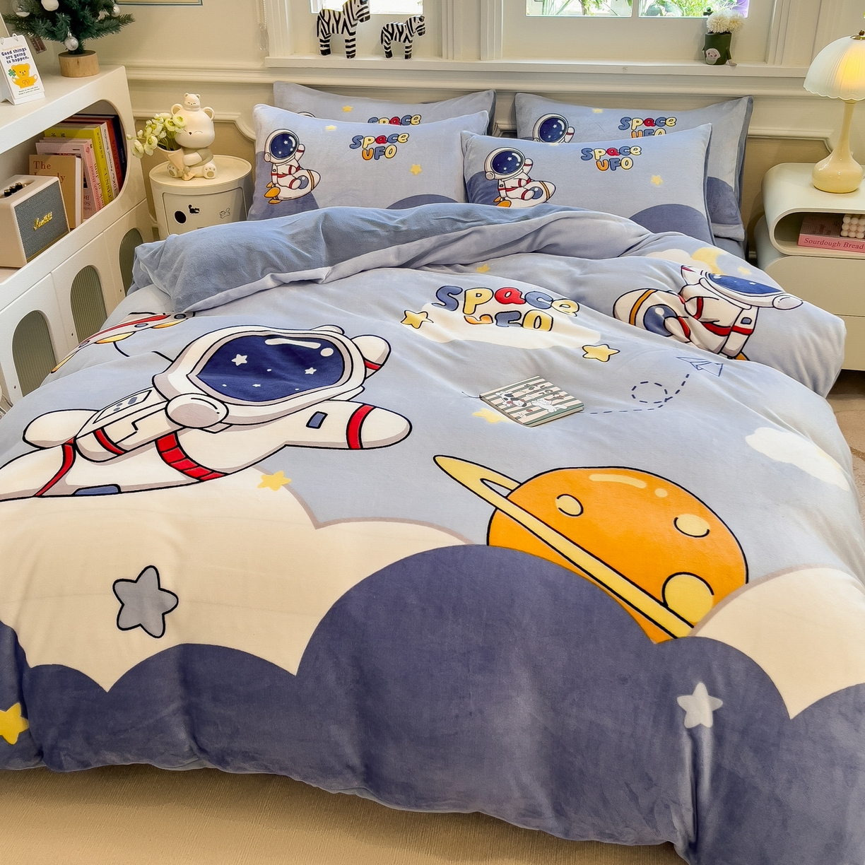 91家纺网 家纺一手货源 找家纺 （总）丝羽坊 2025新款A类大版牛奶绒印花四件套