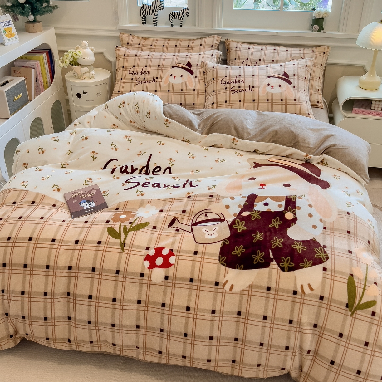 91家纺网 家纺一手货源 找家纺 （总）丝羽坊 2025新款A类大版牛奶绒印花四件套