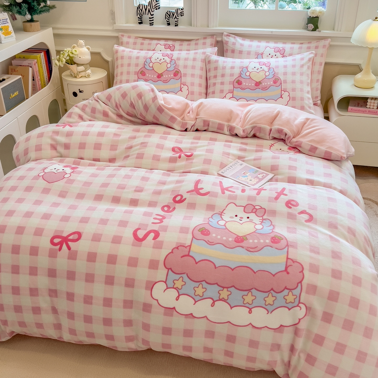 91家纺网 家纺一手货源 找家纺 （总）丝羽坊 2025新款A类大版牛奶绒印花四件套