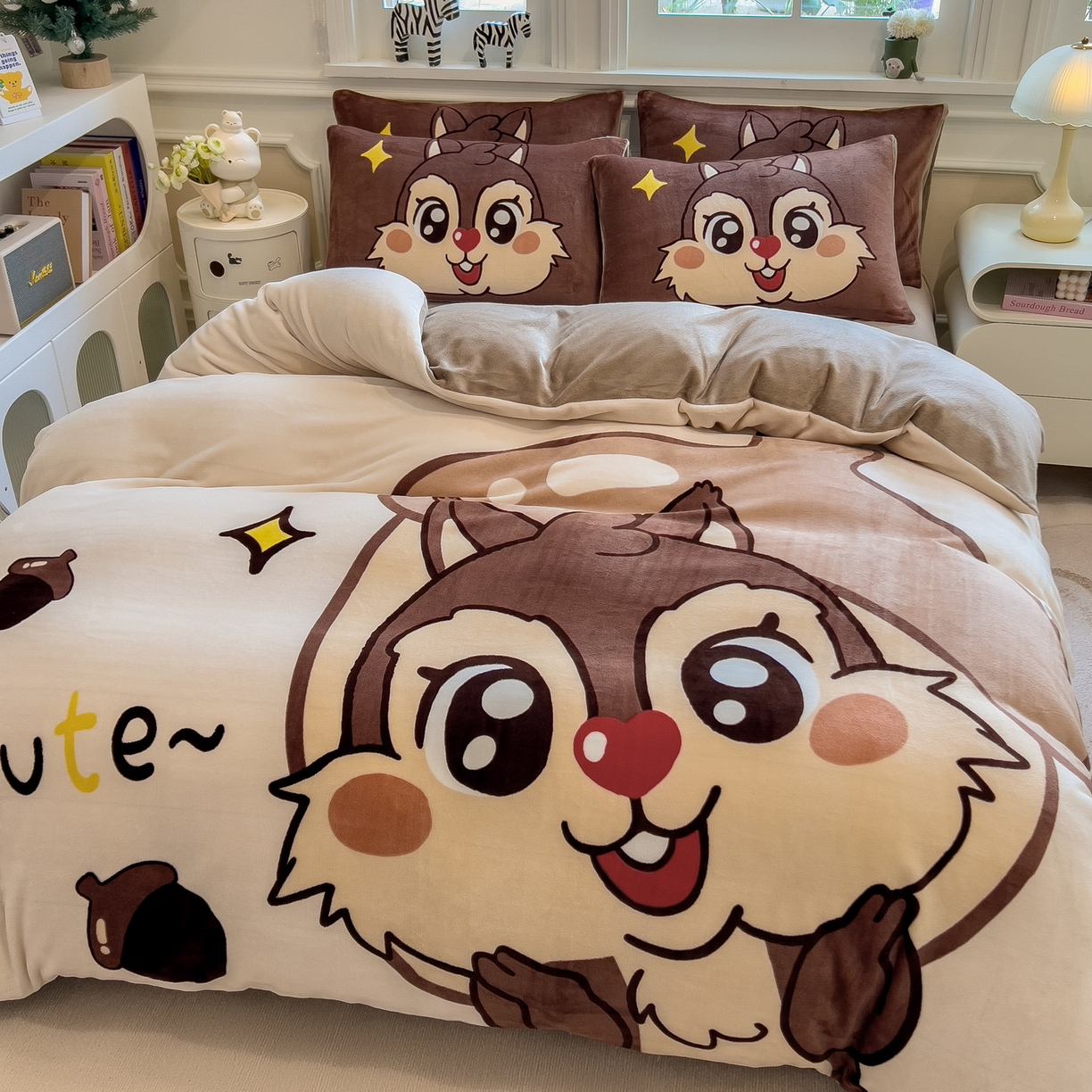 91家纺网 家纺一手货源 找家纺 （总）丝羽坊 2025新款A类大版牛奶绒印花四件套