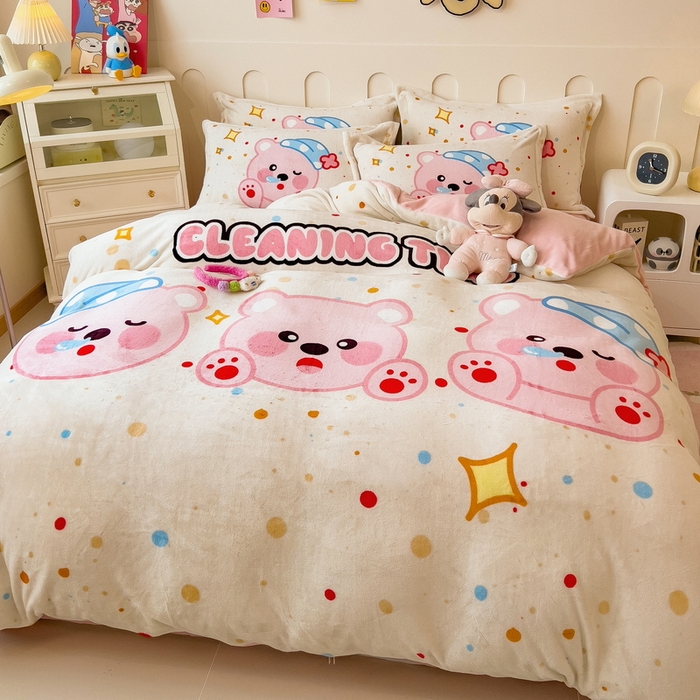 91家纺网 家纺一手货源 找家纺 （总）丝羽坊 2025新款A类大版牛奶绒印花四件套