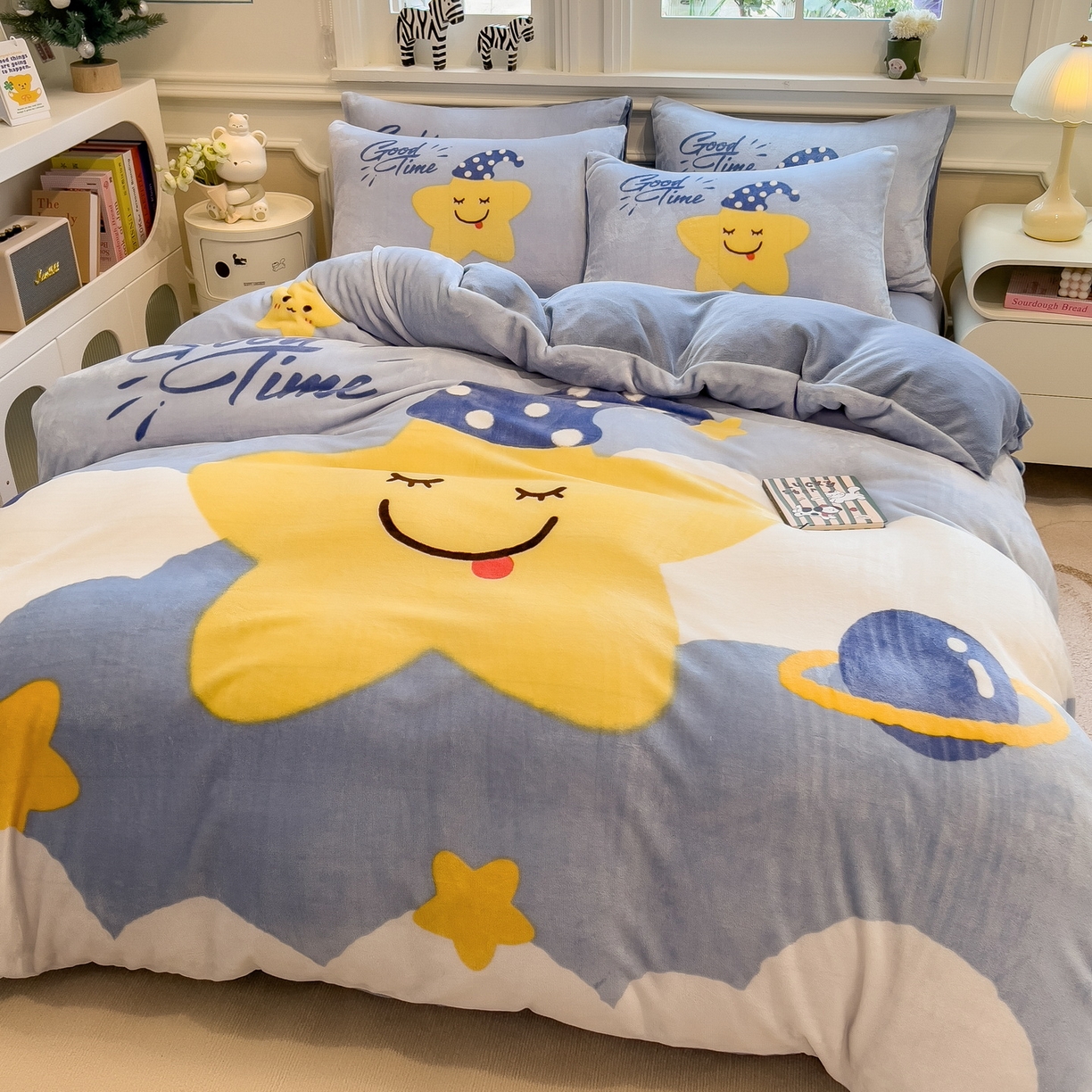 91家纺网 家纺一手货源 找家纺 （总）丝羽坊 2025新款A类大版牛奶绒印花四件套