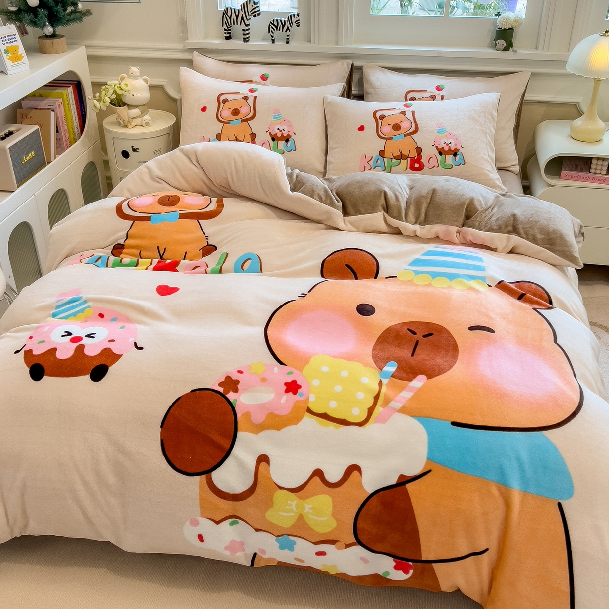 91家纺网 家纺一手货源 找家纺 （总）丝羽坊 2025新款A类大版牛奶绒印花四件套