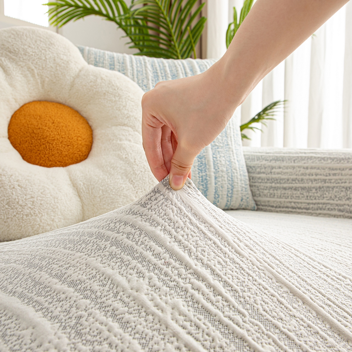 91家纺网 家纺一手货源 找家纺 （总）沐沐家纺 2025新款星弦沙发套