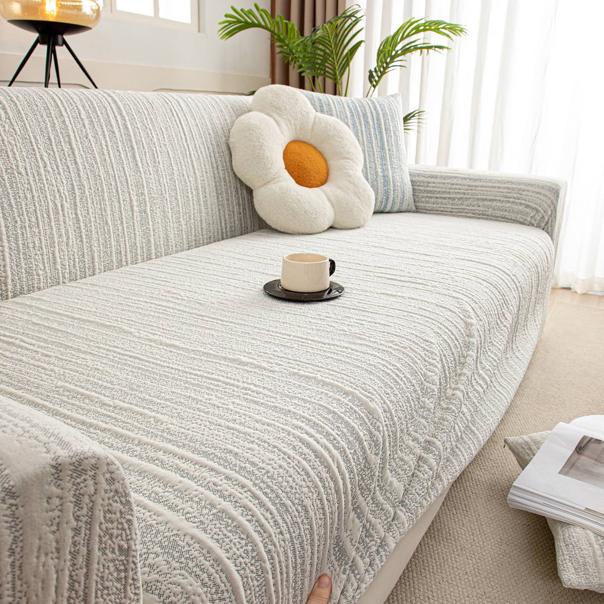 91家纺网 家纺一手货源 找家纺 （总）沐沐家纺 2025新款星弦沙发套