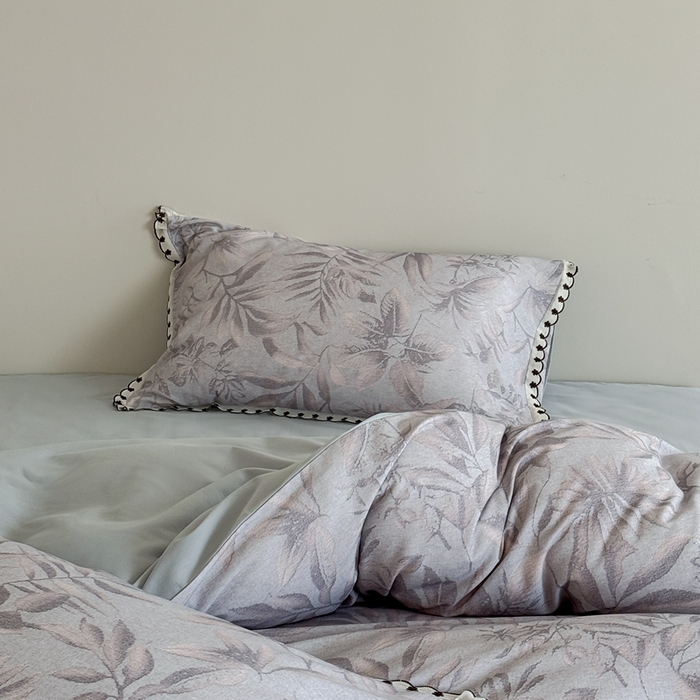 91家纺网 家纺一手货源 找家纺 （总）于果 2025新款全棉纯棉生态磨毛花边款四件套