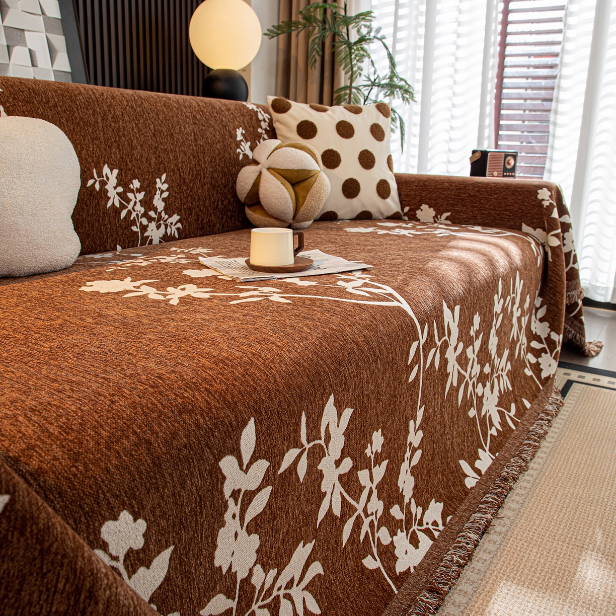 91家纺网 家纺一手货源 找家纺 （总）沐沐家纺 2026新款青岚沙发巾