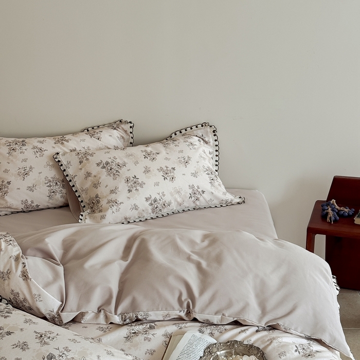 91家纺网 家纺一手货源 找家纺 于果 2025新款全棉纯棉生态磨毛花边款四件套 雷雅