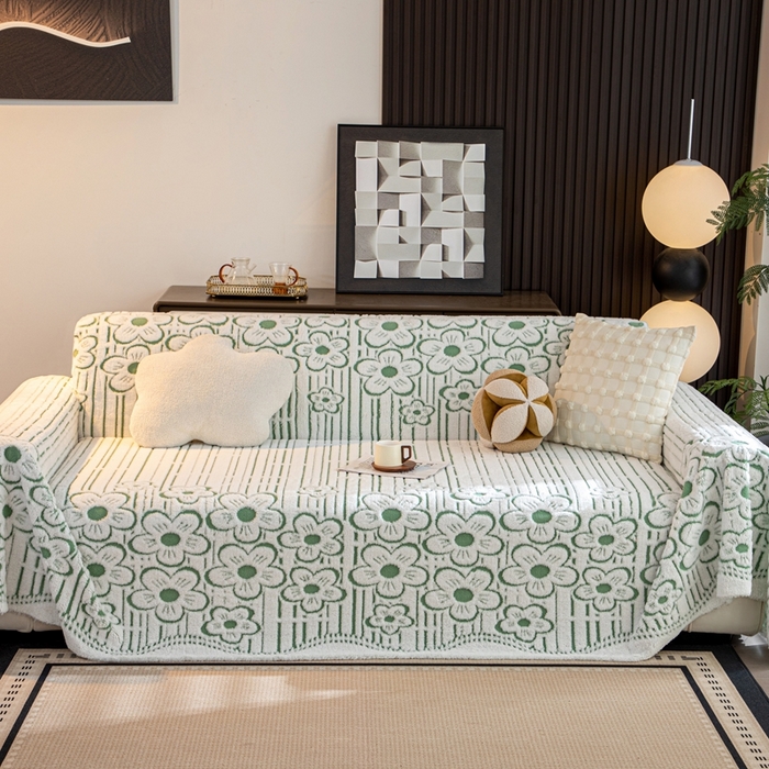 91家纺网 家纺一手货源 找家纺 （总）沐沐家纺 2026新款花沁沙发巾