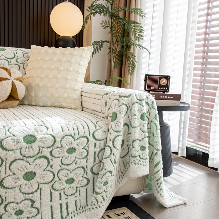 91家纺网 家纺一手货源 找家纺 （总）沐沐家纺 2026新款花沁沙发巾